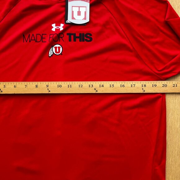 UNIVERSITY OF UTAH UNDER ARMOUR PULLOVER HOODIE Men’s sz M Lightweight NWT - Picture 10 of 12